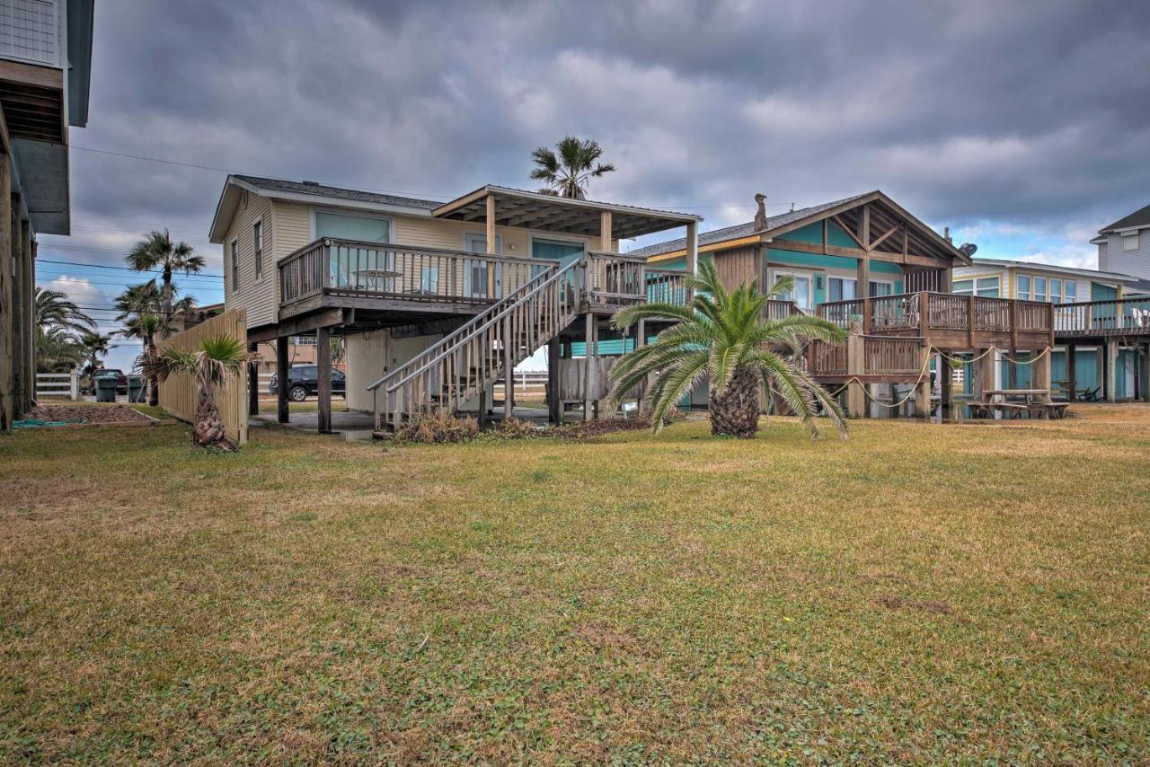 Galveston Beach House With Private Deck And Gulf Views Exterior photo